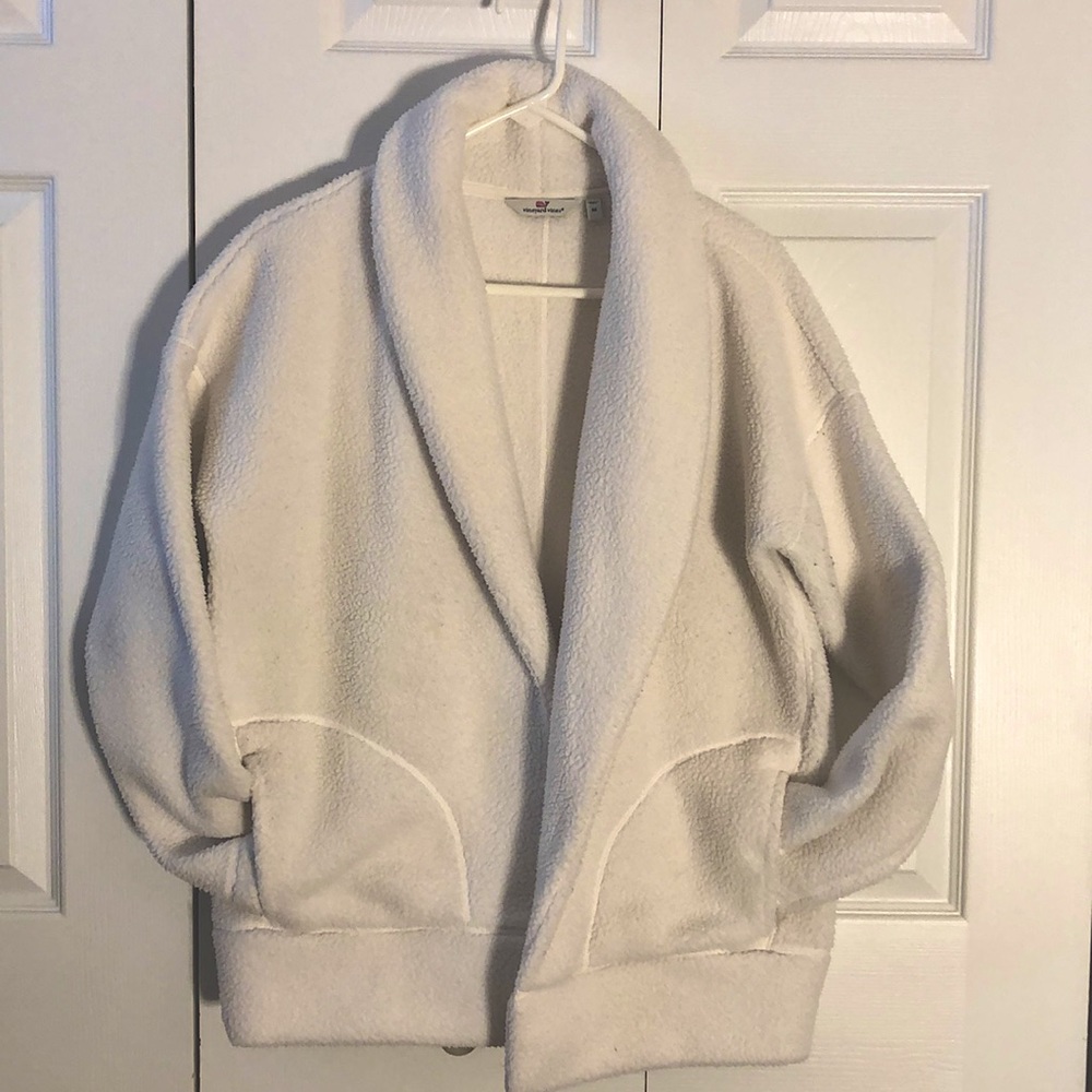 Oversized Sherpa Fleece shacket Vineyard Vines